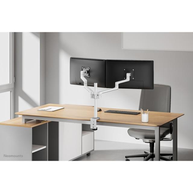Neomounts - DS60-425WH2 Brazo de monitor 17-27" - ahorro de espacio