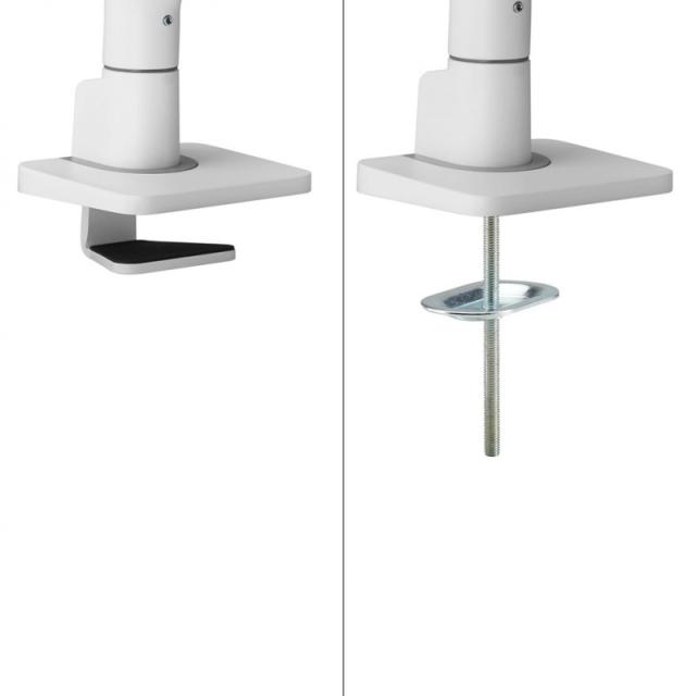 Neomounts - DS75S-950WH2 Brazo de monitor 17-32" - resorte de gas - Topfix - Tope-a-180°