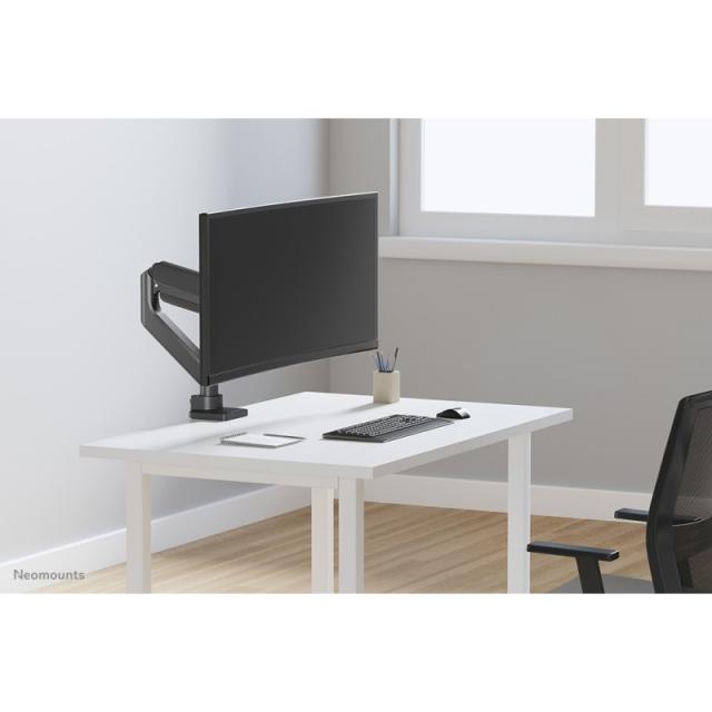 Neomounts - DS70PLUS-450BL1 Brazo de monitor 17-49" - resorte de gas - Topfix - Tope-a-180°