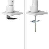 Neomounts - DS70S-950WH1 Brazo de monitor 17-49" - resorte de gas - Topfix - Tope-a-180°