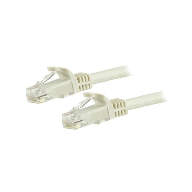 StarTech.com - Cable de Red Ethernet Cat6 Sin Enganche de 5m Blanco - Cable Patch Snagless RJ45 UTP