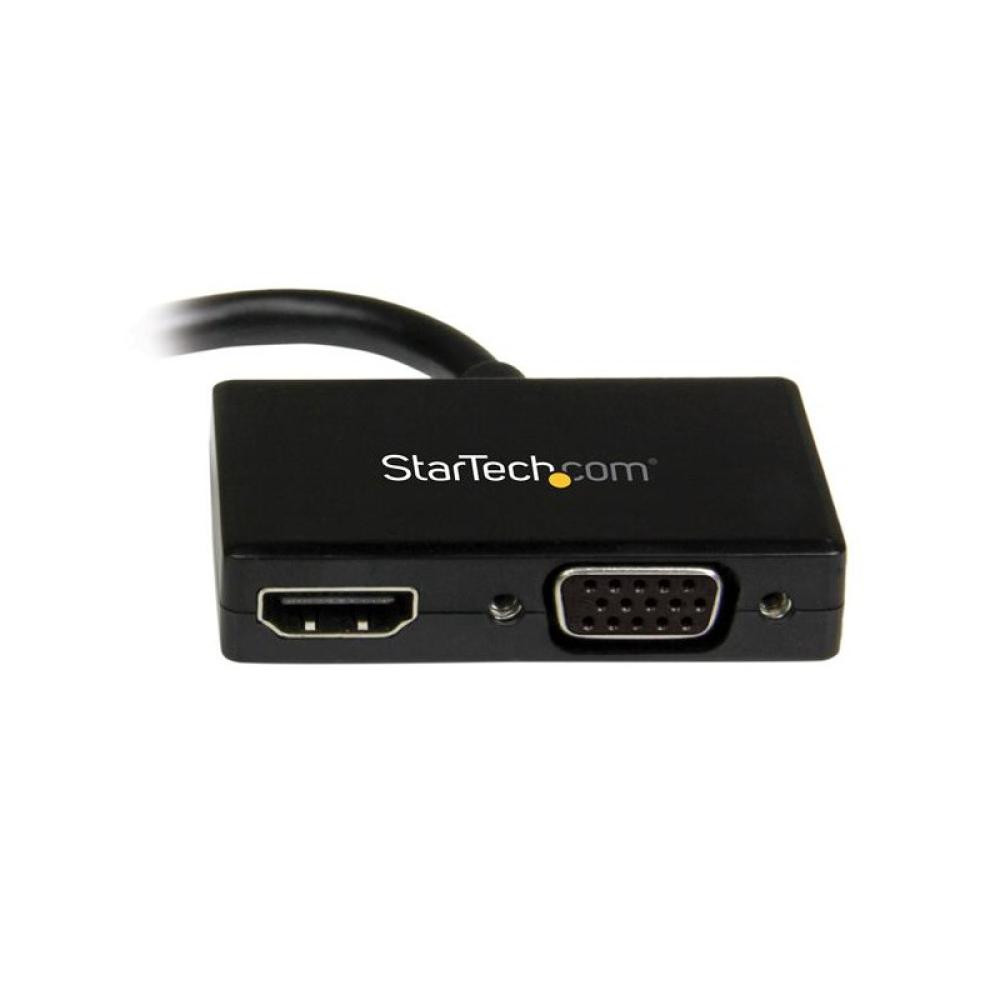 StarTech.com - Adaptador Mini DP de Audio/Vídeo para Viajes - Conversor Mini DisplayPort a HDMI o VGA - 1920x1200 1080p