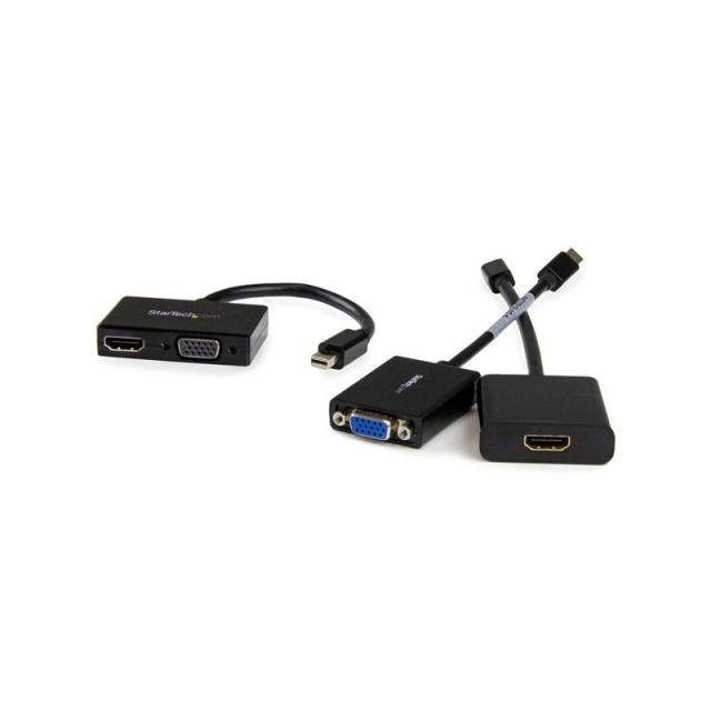 StarTech.com - Adaptador Mini DP de Audio/Vídeo para Viajes - Conversor Mini DisplayPort a HDMI o VGA - 1920x1200 1080p