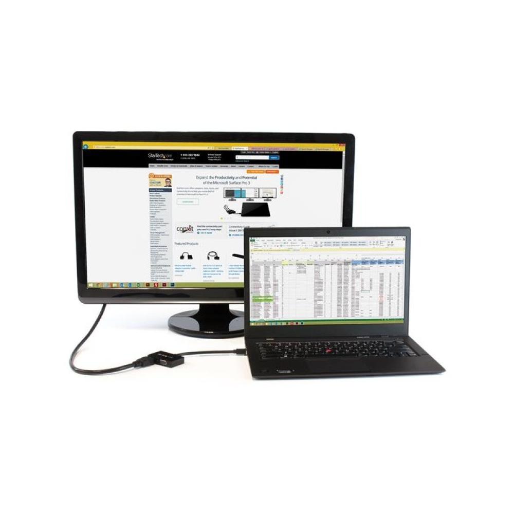 StarTech.com - Adaptador Mini DP de Audio/Vídeo para Viajes - Conversor Mini DisplayPort a HDMI o VGA - 1920x1200 1080p