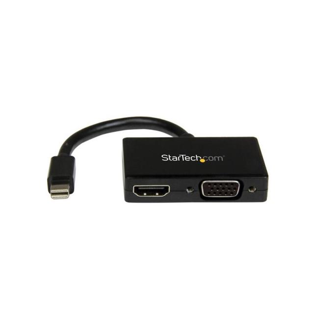 StarTech.com - Adaptador Mini DP de Audio/Vídeo para Viajes - Conversor Mini DisplayPort a HDMI o VGA - 1920x1200 1080p