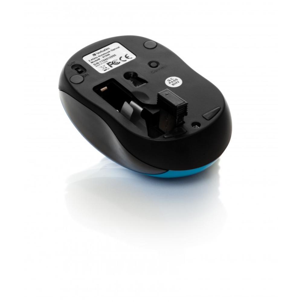 Verbatim - Go Nano ratón Ambidextro RF inalámbrico 1600 DPI - 49044