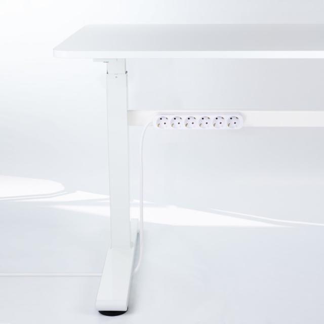 Nanocable - Regleta de Enchufes con 6 Tomas, 1.4 m, Blanco