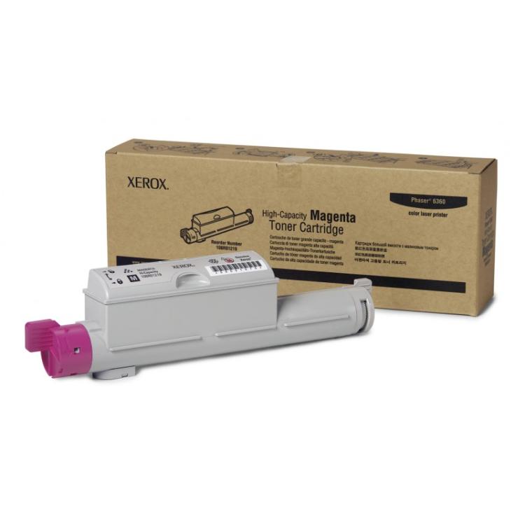 Xerox - Cartucho de Tóner Magenta de Alta Capacidad, Phaser 6360
