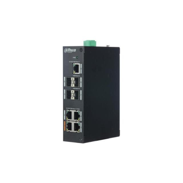 Imou - (DH-PFS3409-4GT-V2) SWITCH POE 4 PUERTOS 10/100/1000 +1 UPLINK GIGABIT +4SFP 96W 802.3AT LAYER 2