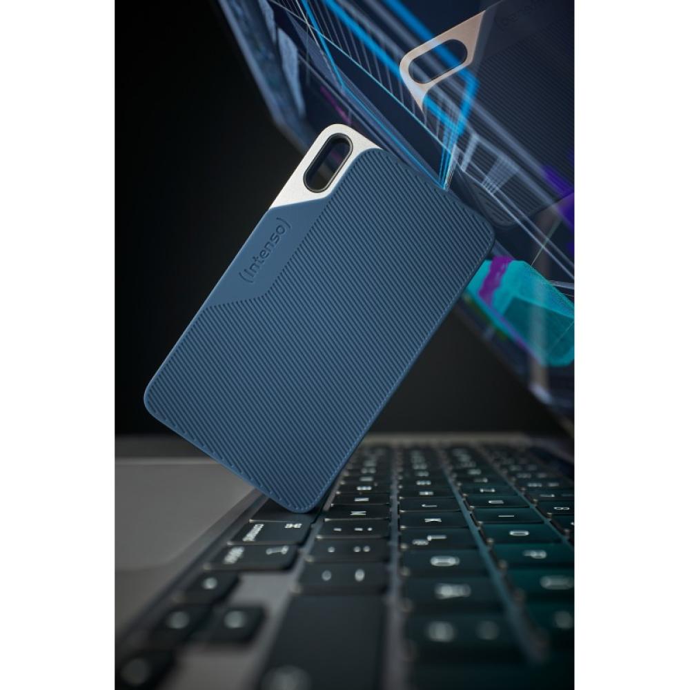 Intenso - Lesen/Schreiben bis zu 500 MB/s/2TB USB Tipo C 3.2 Gen 1 (3.1 Gen 1) Azul, Gris