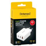 Intenso - POWER ADAPTER 1XUSB-A/2XUSB-C/7806512 Universal Blanco Corriente alterna Carga rápida Interior