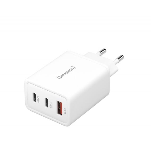 Intenso - POWER ADAPTER 1XUSB-A/2XUSB-C/7806512 Universal Blanco Corriente alterna Carga rápida Interior