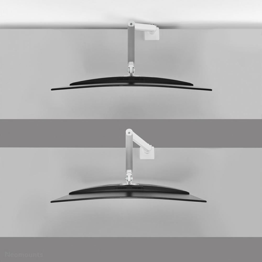 Neomounts - DS70PLUS-450WH1 Brazo de monitor 17-49" - resorte de gas - Topfix - Tope-a-180°