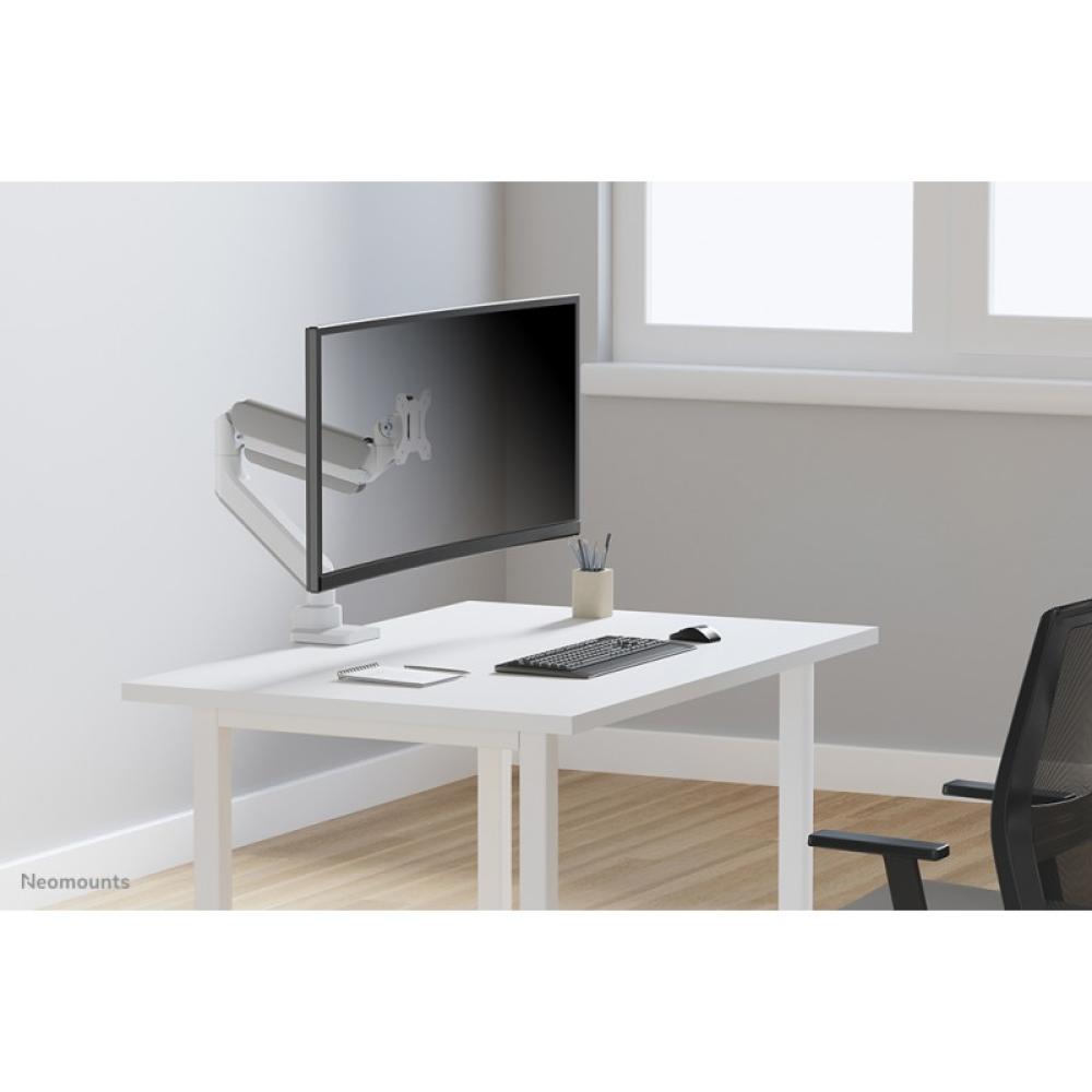 Neomounts - DS70PLUS-450WH1 Brazo de monitor 17-49" - resorte de gas - Topfix - Tope-a-180°