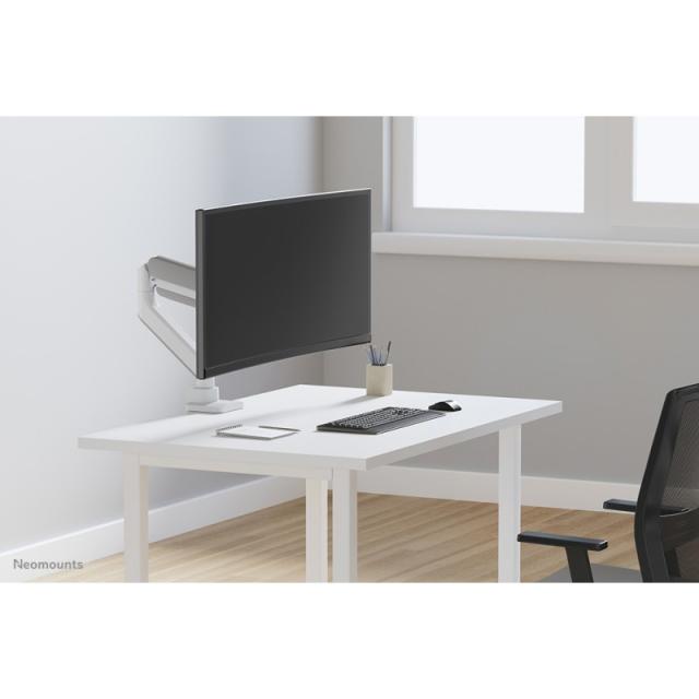 Neomounts - DS70PLUS-450WH1 Brazo de monitor 17-49" - resorte de gas - Topfix - Tope-a-180°