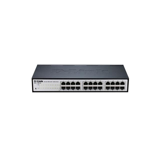 D-Link - DGS-1100-24V2 Gestionado L2 Gigabit Ethernet (10/100/1000) 1U Negro, Gris