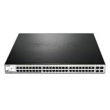 D-Link - DGS-1210-52MP Gestionado L2 Gigabit Ethernet (10/100/1000) Energía sobre Ethernet (PoE) Negro, Gris