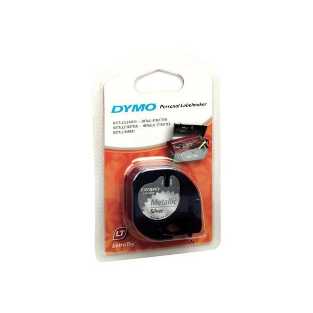 DYMO - S0721730 cinta para impresora de etiquetas Negro sobre metálico