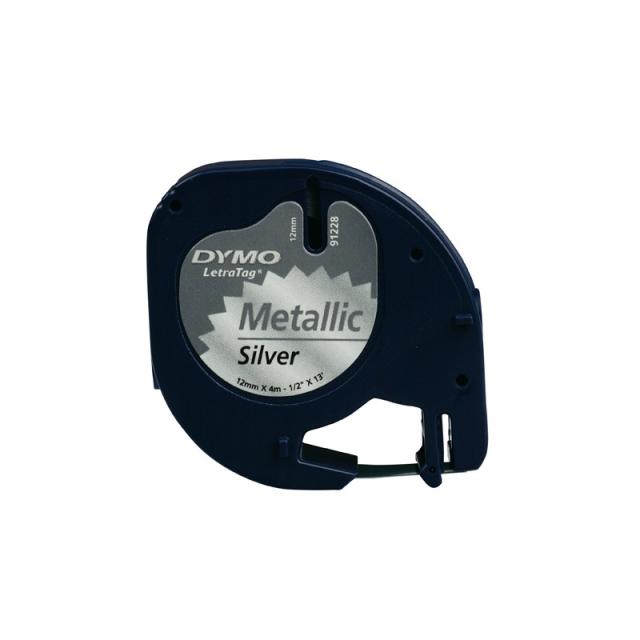 DYMO - S0721730 cinta para impresora de etiquetas Negro sobre metálico