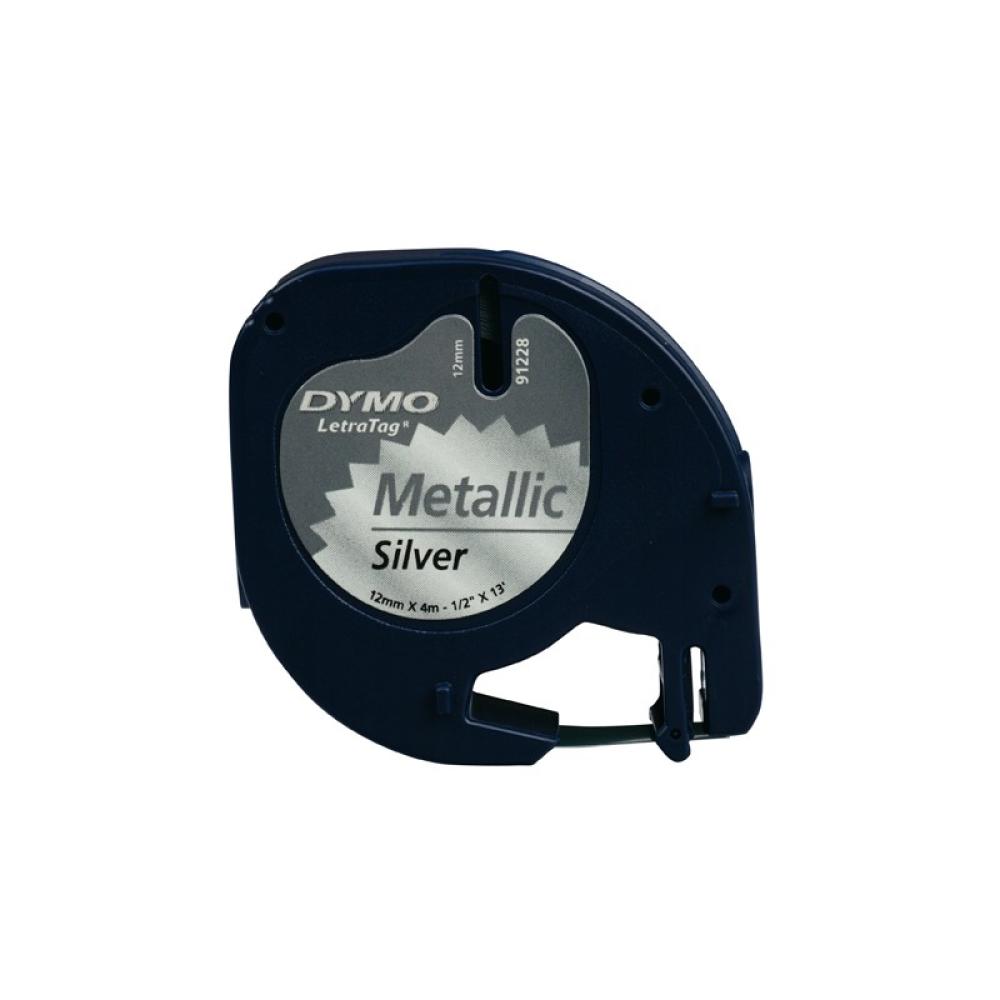 DYMO - S0721730 cinta para impresora de etiquetas Negro sobre metálico