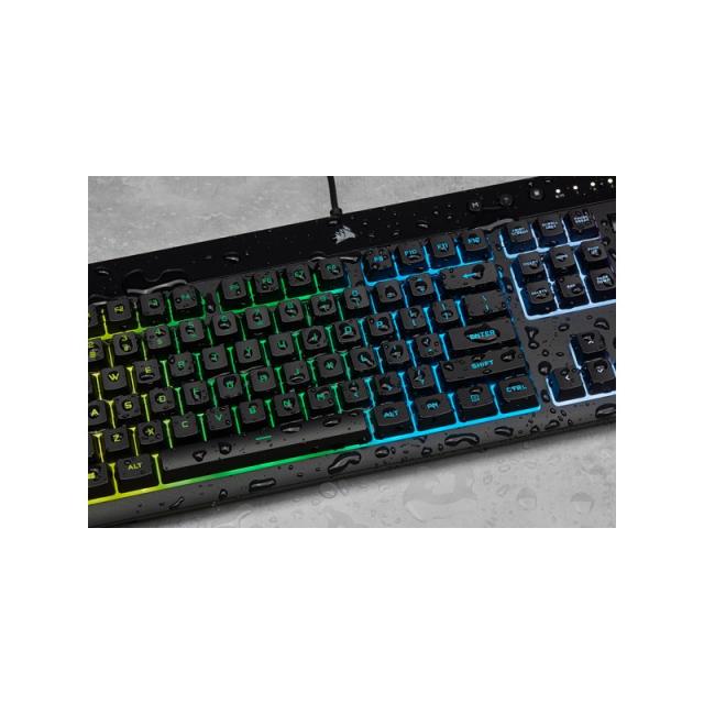 Corsair - K55 RGB PRO teclado Juego USB QWERTY Español Negro