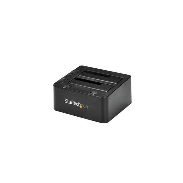 StarTech.com - Docking Station de 2 Bahías USB 3.0 a SATA - Base de Acoplamiento USB de Discos Duros SSD SATA I/II/III de 2,5/3,