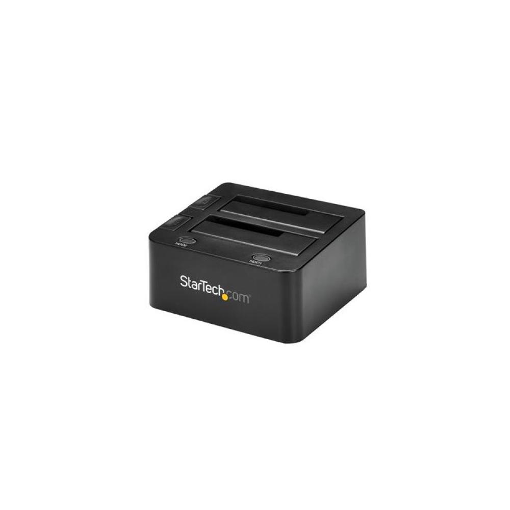 StarTech.com - Docking Station de 2 Bahías USB 3.0 a SATA - Base de Acoplamiento USB de Discos Duros SSD SATA I/II/III de 2,5/3,