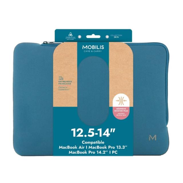 Mobilis - 049018 maletines para portátil 35,6 cm (14") Funda Azul, Gris