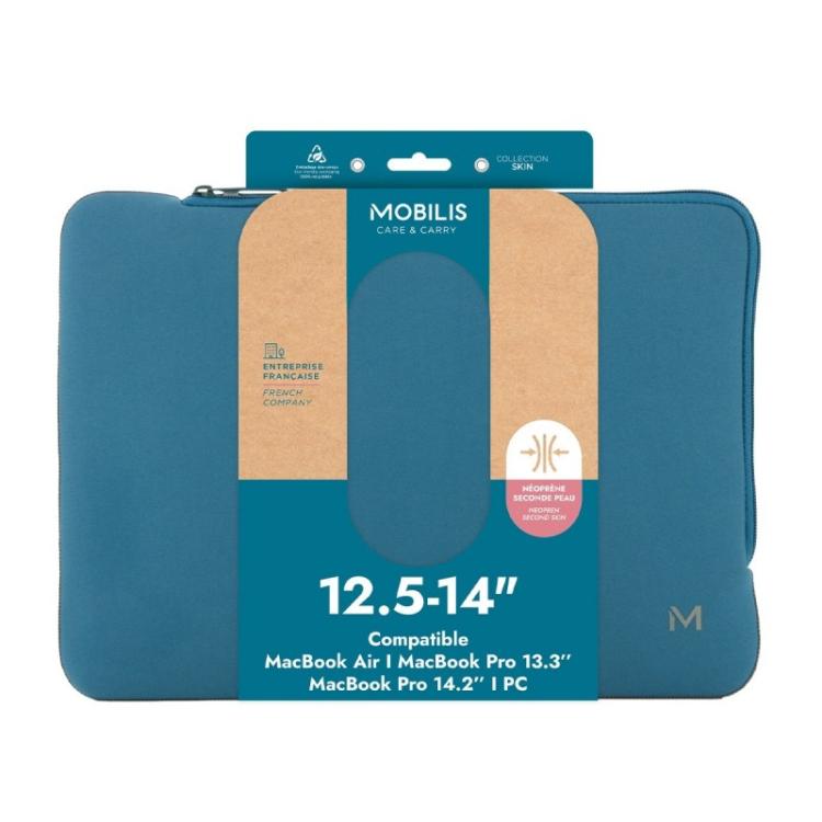 Mobilis - 049018 maletines para portátil 35,6 cm (14") Funda Azul, Gris