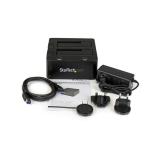 StarTech.com - Docking Station de 2 Bahías USB 3.0 a SATA - Base de Acoplamiento USB de Discos Duros SSD SATA I/II/III de 2,5/3,