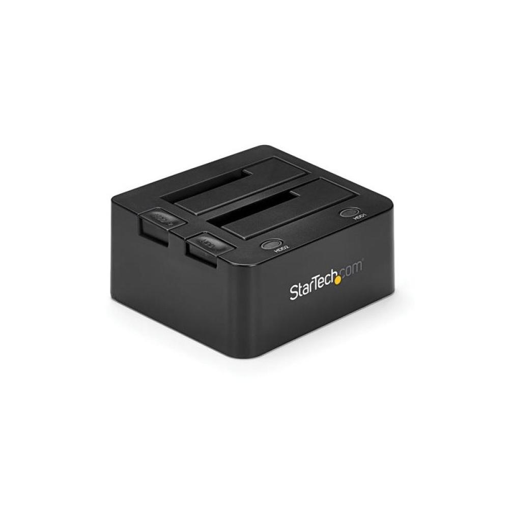 StarTech.com - Docking Station de 2 Bahías USB 3.0 a SATA - Base de Acoplamiento USB de Discos Duros SSD SATA I/II/III de 2,5/3,