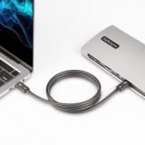 StarTech.com - Cable de 1m Thunderbolt 4 - 40Gbps - PD 100W - Vídeo 4K/8K - Cable Thunderbolt 4 con Certificación Intel - Compat