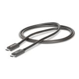 StarTech.com - Cable de 1m Thunderbolt 4 - 40Gbps - PD 100W - Vídeo 4K/8K - Cable Thunderbolt 4 con Certificación Intel - Compat