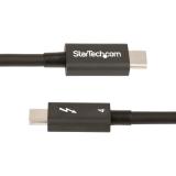 StarTech.com - Cable de 0,5m Thunderbolt 4 - 40Gbps - PD 100W - Vídeo 4K/8K - Cable Thunderbolt 4 con Certificación Intel - Comp