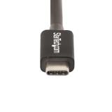 StarTech.com - Cable de 0,5m Thunderbolt 4 - 40Gbps - PD 100W - Vídeo 4K/8K - Cable Thunderbolt 4 con Certificación Intel - Comp