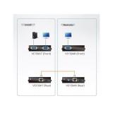 ATEN - VE150A extensor audio/video Transmisor y receptor de señales AV Negro