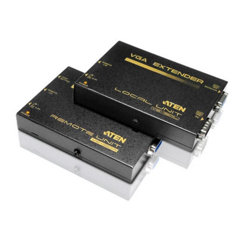 ATEN - VE150A extensor audio/video Transmisor y receptor de señales AV Negro
