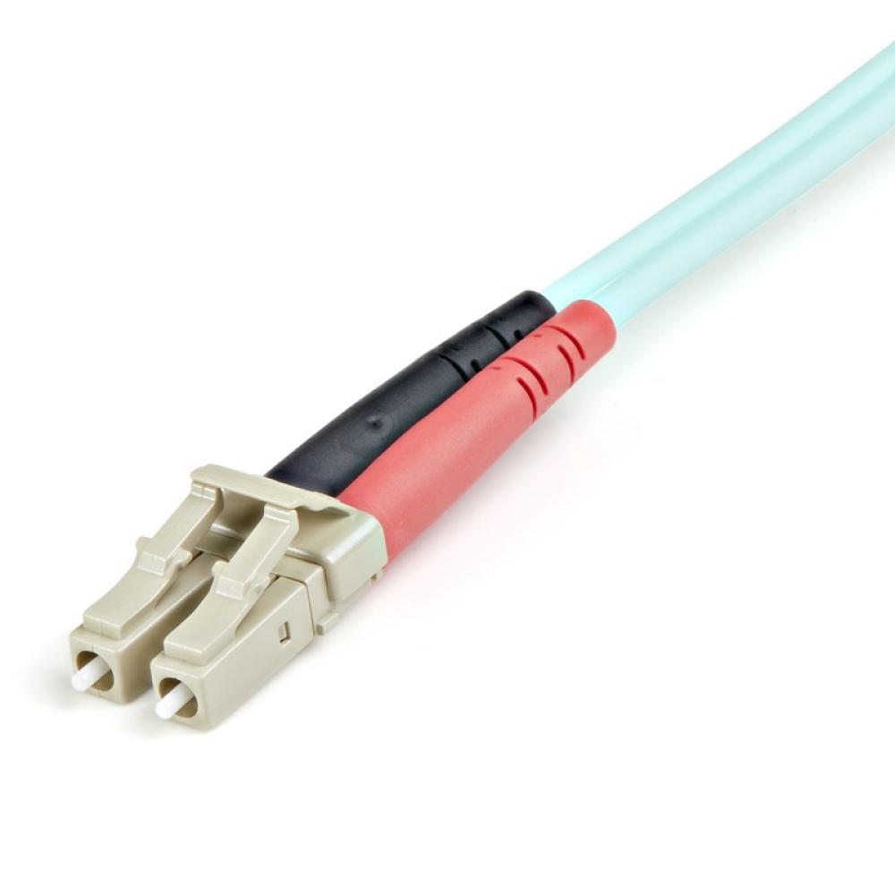 StarTech.com - Cable de 1m de Fibra Óptica Multimodo OM3 LC a LC UPC - Full Duplex 50/125µm - para Redes de 100G - LOMMF/VCSEL -