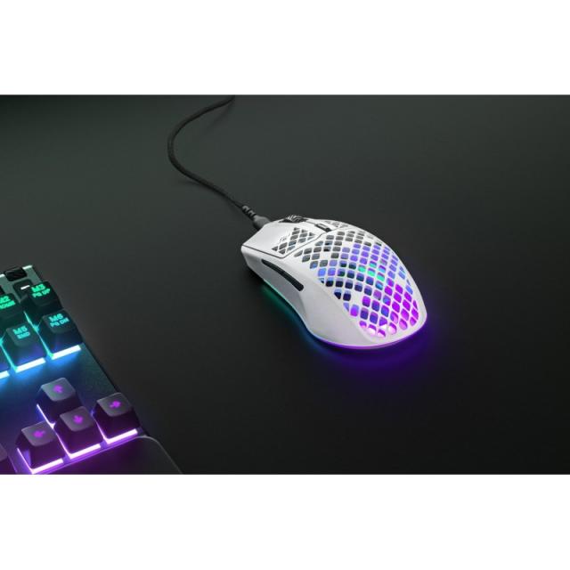 Steelseries - Aerox 3 ratón Juego mano derecha USB Tipo C Óptico 8500 DPI - 62603