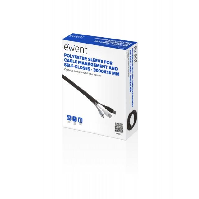 Ewent - EW1559 organizador de cables Universal Pasacables Negro 1 pieza(s)