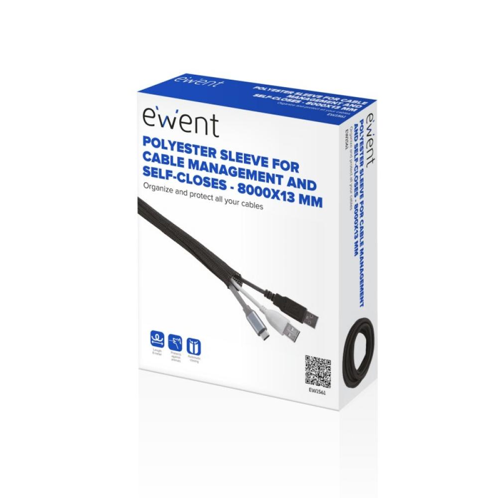Ewent - EW1561 organizador de cables Universal Pasacables Negro 1 pieza(s)
