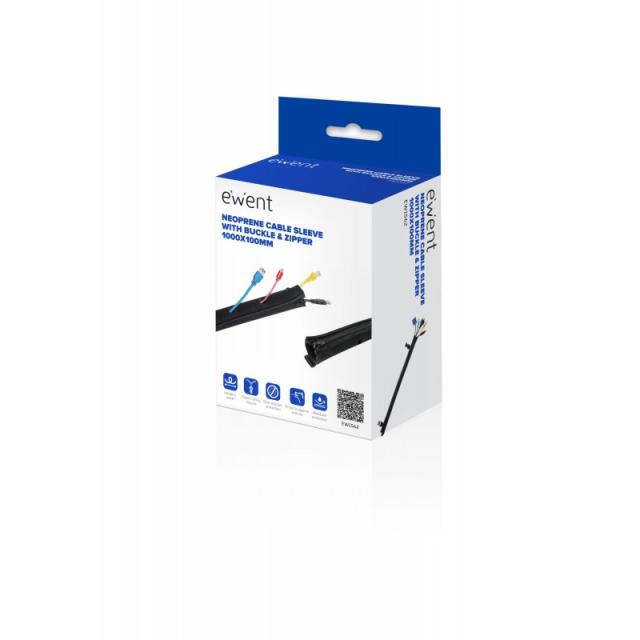 Ewent - EW1562 organizador de cables Universal Pasacables Negro 1 pieza(s)