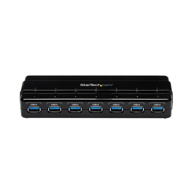 StarTech.com - Concentrador Ladrón USB 3.0 de 7 Puertos - 5Gbps - Hub de Sobremesa