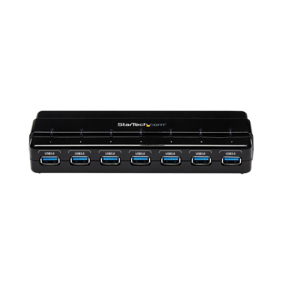StarTech.com - Concentrador Ladrón USB 3.0 de 7 Puertos - 5Gbps - Hub de Sobremesa
