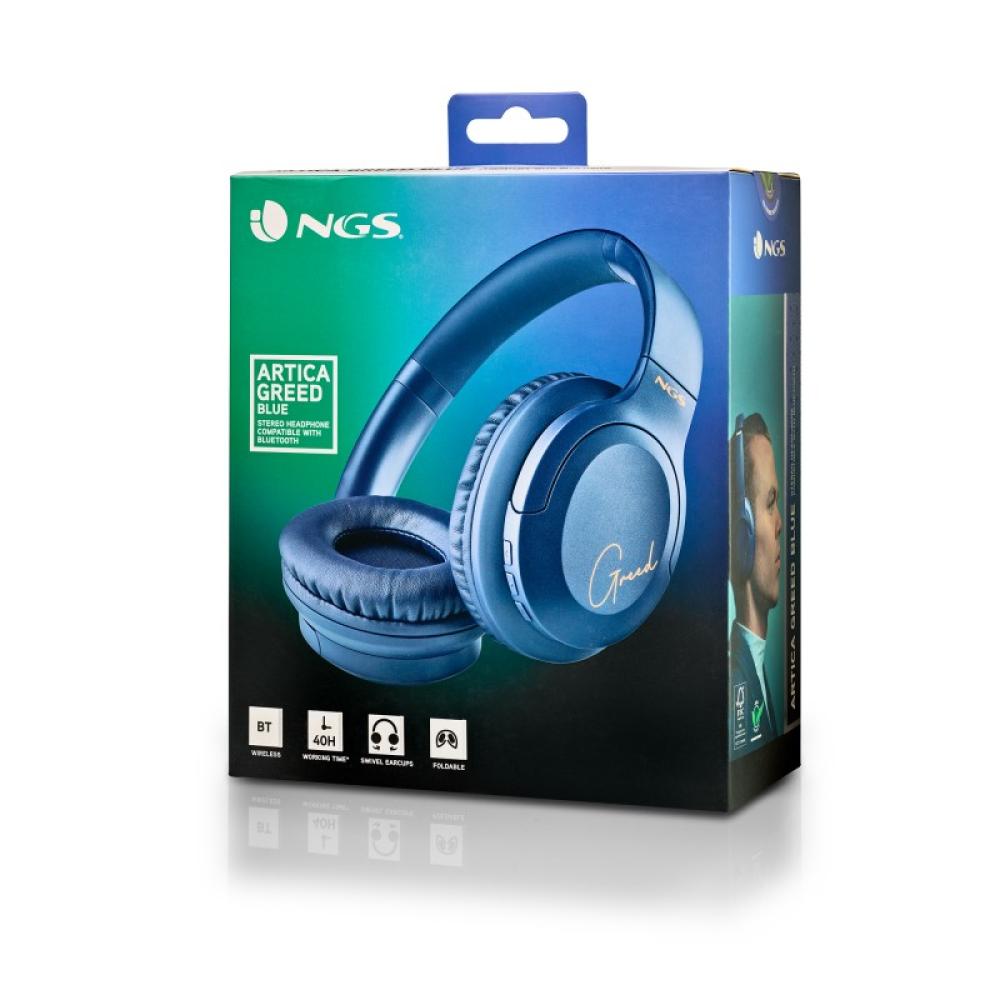NGS - ARTICA GREED Auriculares Inalámbrico y alámbrico Diadema Llamadas/Música USB Tipo C Bluetooth Azul