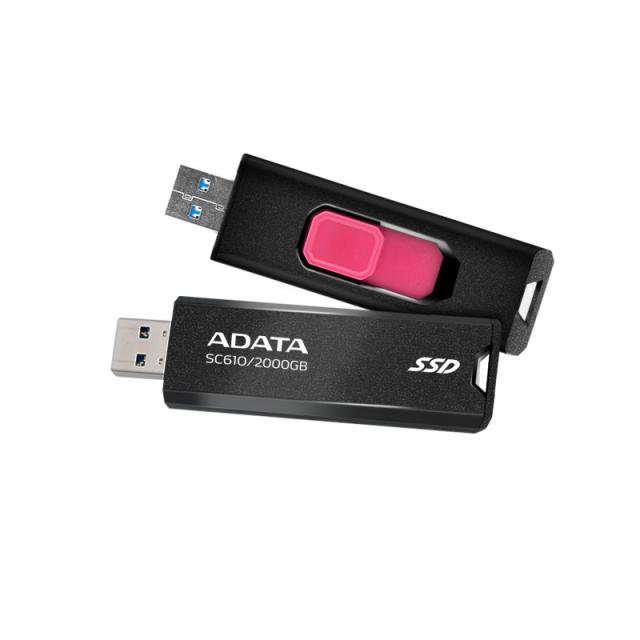 ADATA - SC610 2 TB USB tipo A 3.2 Gen 2 (3.1 Gen 2) Negro