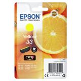 Epson - Oranges Singlepack Yellow 33 Claria Premium Ink - C13T33444022