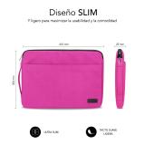 SUBBLIM - Funda Ordenador Urban Laptop Sleeve 15,6" Pink
