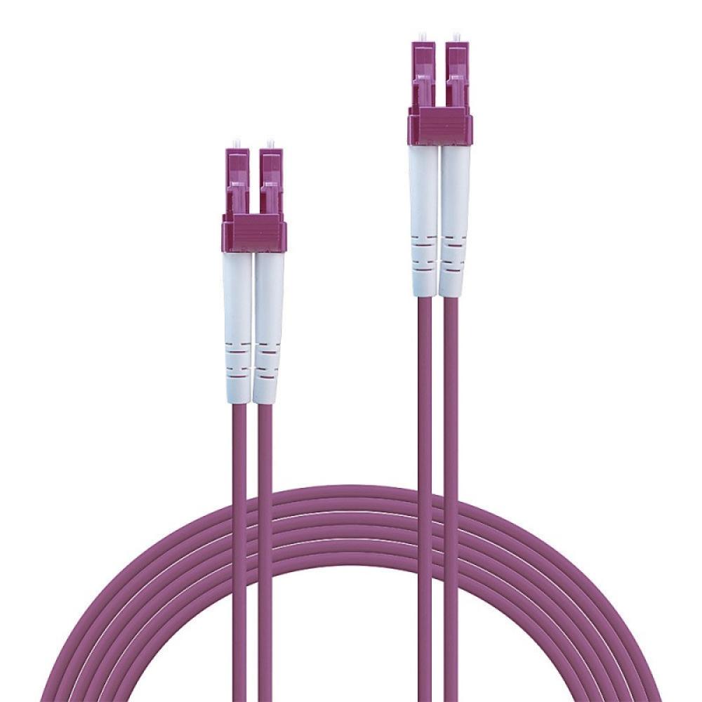 Lindy - 46341 Cable de fibra óptica e InfiniBand 2 m LC Rosa