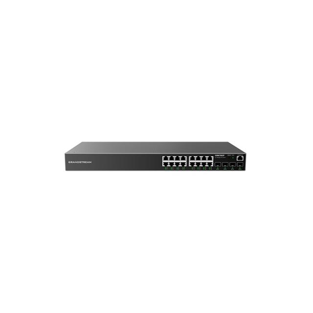 Grandstream Networks - GWN7802P switch Gestionado L2+ Gigabit Ethernet (10/100/1000) Energía sobre Ethernet (PoE) 2U Negro